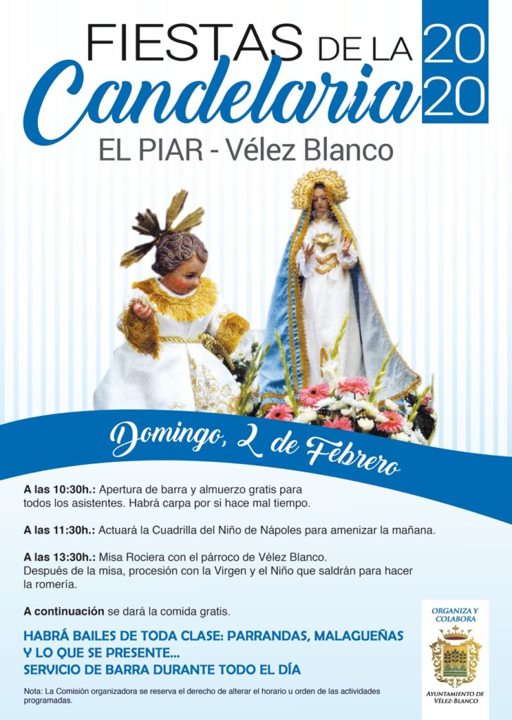 Cartel de La Fiesta de La Candelaria en El Piar